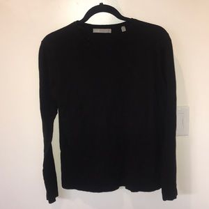 Women’s Vince black long sleeve tee. Size L.